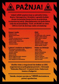 Pomoć poplavom ugroženim ljudima