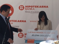Jelena Brajević osvojila stipendiju Hipotekarne banke